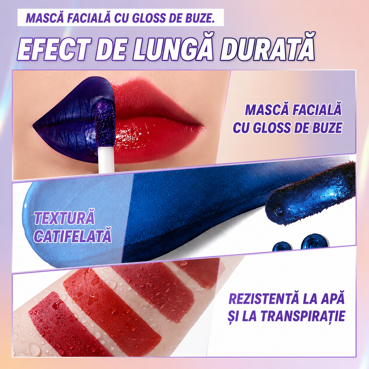 Ruj Colorat Rezistent la Apă